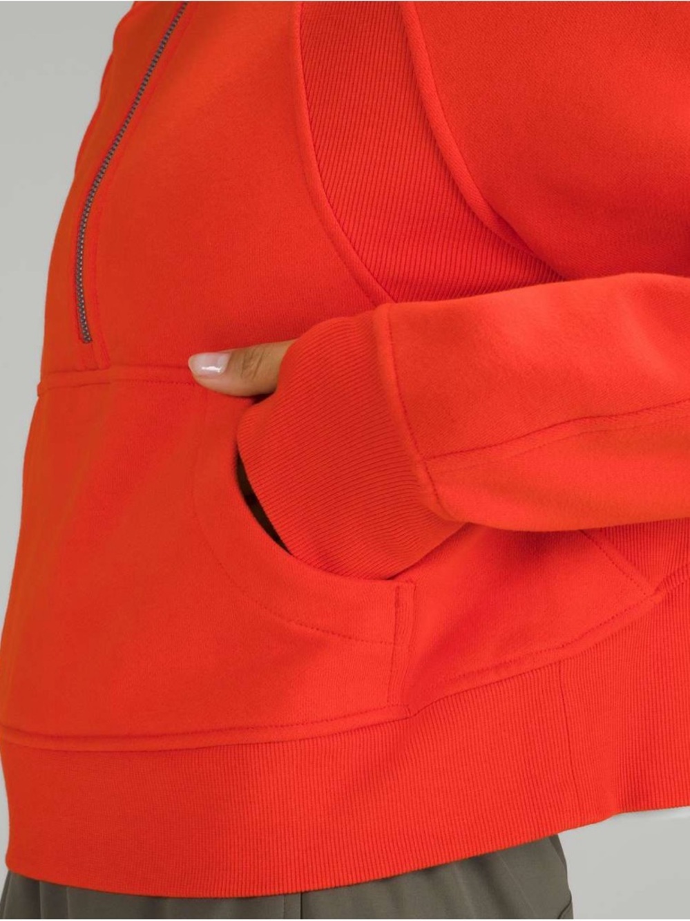 Lululemon Scuba Oversized Funnel Neck Half-Zip NWT Size M/L Solar Orange - Picture 5 of 14